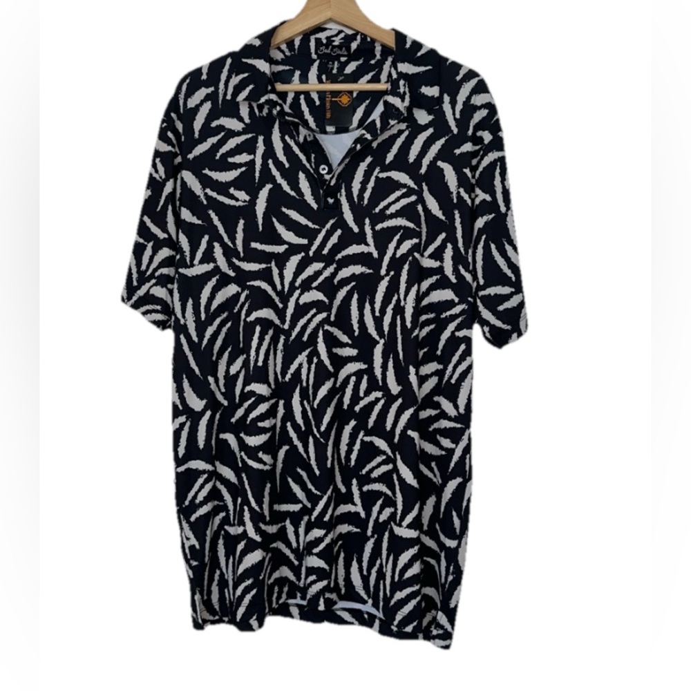 Bad Birdie Black & White Golf Polo Sz. XL NWT!